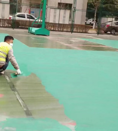 眉山球场地面翻新